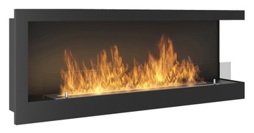 Biofireplace suspended simplefire 120 x 45 x 24 centimeters black, фото