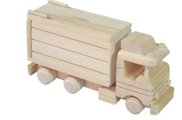 Wooden automobile toy piggy bank eko pl, фото