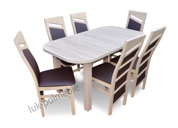 Stand distribution з chairs sonoma oak, фото