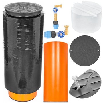 Well water meter foam h= 1200 400+ valves, фото