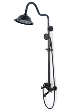 Set shower spray retro old black rea, фото
