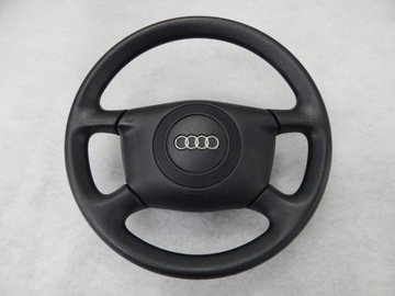 Audi a4 рестайлинг a6 4b0 - руль+ подушка хорошее состояние, фото