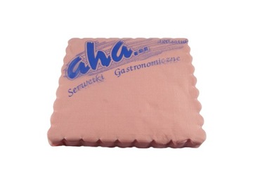 Салфетка гастрономічні розовая aha 15x15cm 120szt, фото