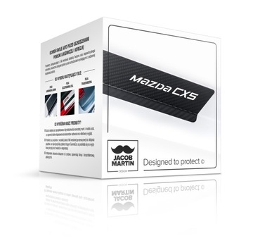 Carbon stickers on thresholds mazda cx-5 2 (2017-), фото