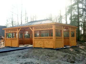 Беседка сад деревянная сосна беседка nowowczesna сарай производитель 6x4m, фото