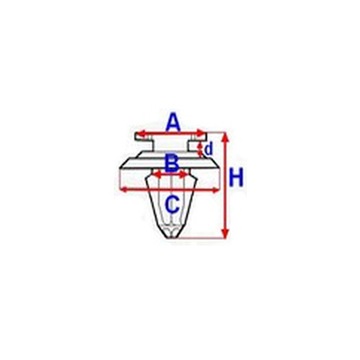 Clip pin romix a15054, фото