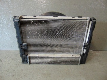 Set of radiators + fan bmw x1 2.0 d diesel, фото