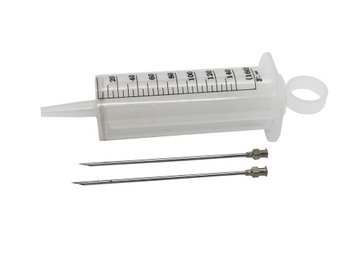 Great syringe 160 ml. + 2 igly 120 mm meat syringe for sausages zut that, фото