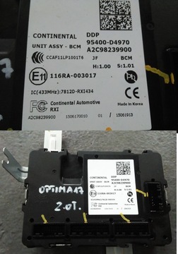 Kia optima 4 2016-2018 год 2. 0t блок bcm 95400-d4970, фото