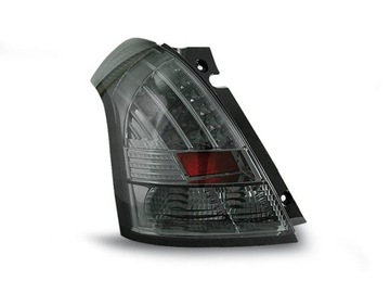 Rear lights suzuki swift 05 - led backlight black smoke led backlight, фото