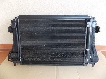 Golf v plus 2.0 tdi water radiator air conditioner. inter set, фото