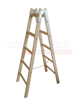 Деревянная лестница рисование расставная 2x5 ступени, фото