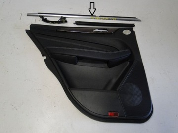 Mercedes ml w166 166 overlay chrome left rear door, фото
