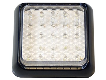 Lantern 25 led backlight 10x10cm reverse (parking) back 12v 24v power, фото