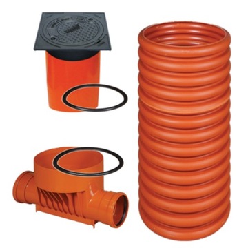 Hatch sewer telescopic through 315/ 160 cast iron lid, фото