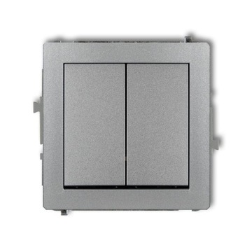 Silvery switch zwieny 2x 7dwp-44. 1 deco karlik, фото