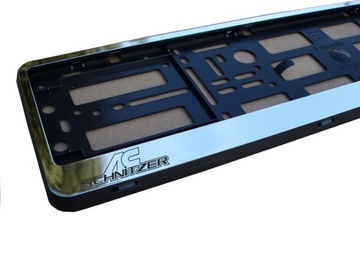 Frame to rooms license plate chrome with the inscription, фото