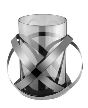 Candlestick glass lantern anthracite new 20x19 centimeters, фото