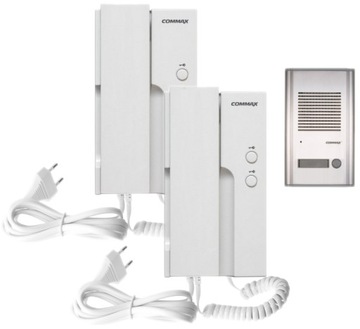 Commax set intercom 2 unifony 230v dr-201a, фото