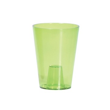 Flowerpot coubi - green transparent, фото