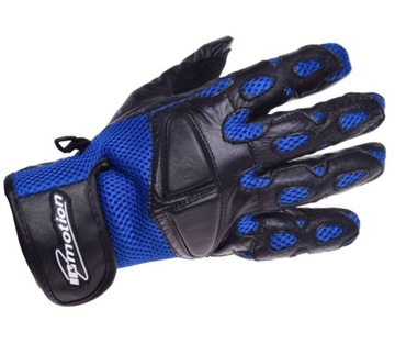 Mittens scooter motorcycle blue grid skin m, фото