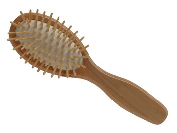 Деревянная щетка для расчесывания волос с деревянными иглами антистатическая