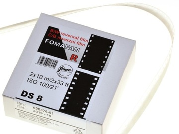Fomapan R 100 DS8 реверсивна плівка для камер 2x10 м.