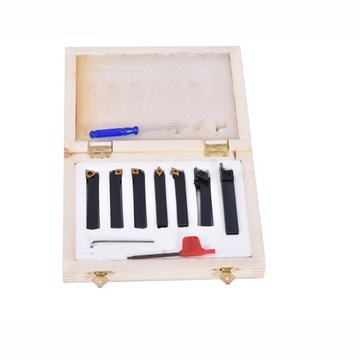 7pcs 1010 карбида случае токарный инструмент набор