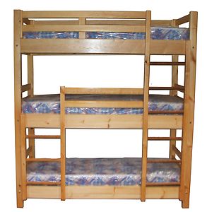 Двох'ярусне ліжко 3-х місцева RIKO 200x90 см-сильна