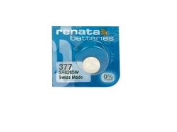Серебряный аккумулятор 377 Renata SR626SW D377 SR66 L626