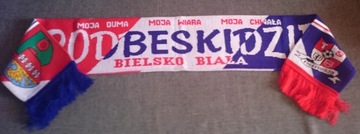 TS Podbeskidze Бельско белый шарф супер возможность