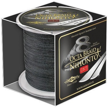 Оплетка Mikado Nihonto Octa 300 м 0.12 черный