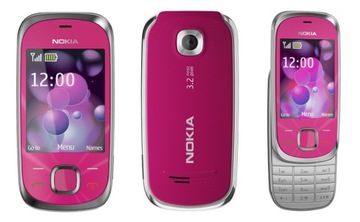 Nokia 7230s розовый / SENIOR / легкое меню / GW в RU