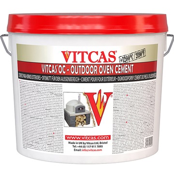 Огнеупорный раствор для гриля, печи для хлеба VITCAS - 20 кг