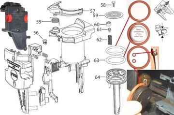 Прокладки для Delonghi Magnifica S PrimaDonna S XS