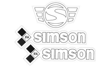 SIMSON SR50 SR80 AUFKLEBER AUFKLEBER KALKOMANIA NR32