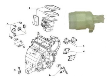 OE FIAT BUCHSE ANTRIEBS- ABDECKUNGEN KLIMATYZATORA FIAT 500/500 C/PANDA/STILO 0.9-EL