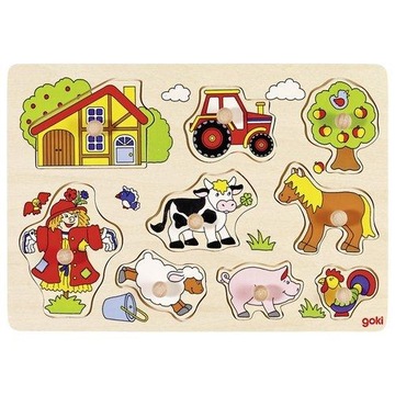 Puzzle z uchwytami. Farma