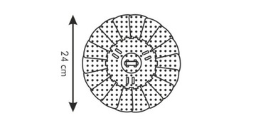 Stalowy koszyk do gotowania na parze średnica 24cm