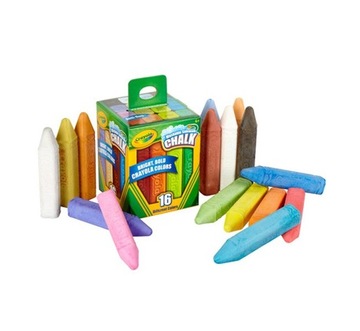 Моющиеся тротуарные мелки, 16 цветов Crayola.