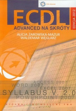 Ярлыки ECDL Advanced из CD Edition 2012. Жаровска-Мазур, Венглаж [статусная база данных]