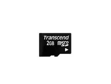 TRANSCEND 2 GB micro SD microSD 2GB + adap SD