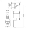 Клапан наполнения цистерны, универсальный 1/2