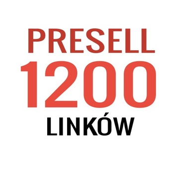 POZYCJONOWANIE - 1200 linków Presell - Linki SEO