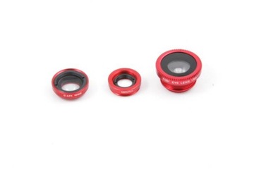 Объектив FISH EYE MAKRO WIDE 3 в 1 для смартфона на телефоне