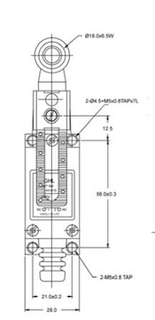 Концевой выключатель AH8108 (5А; IP64) Высокая