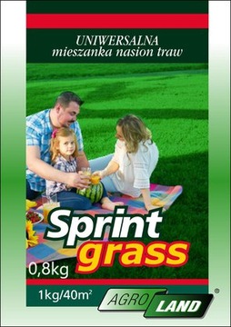 TRAWA nasiona TRAWNIK uniwersalny SprintGrass 800g