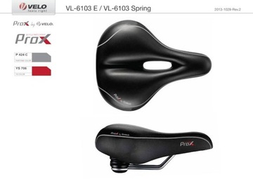 Siodło VELO VL-6103E Gel D2 Zone Full Cut