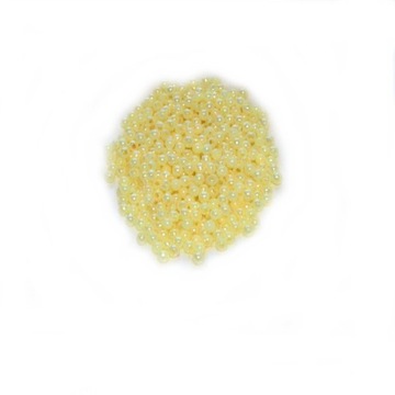 Perełki dekoracyjne 3mm 530szt/7gr KREMOWE OPAL