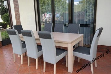 stół 8-nóg 100/200/400cm+8 KRZESEŁ od 8-16 osób